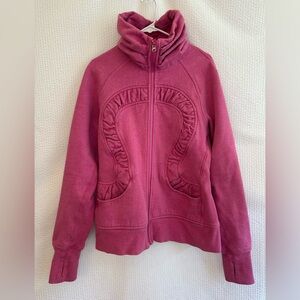 Lululemon Cuddle Up Pink Jacket Size: 12